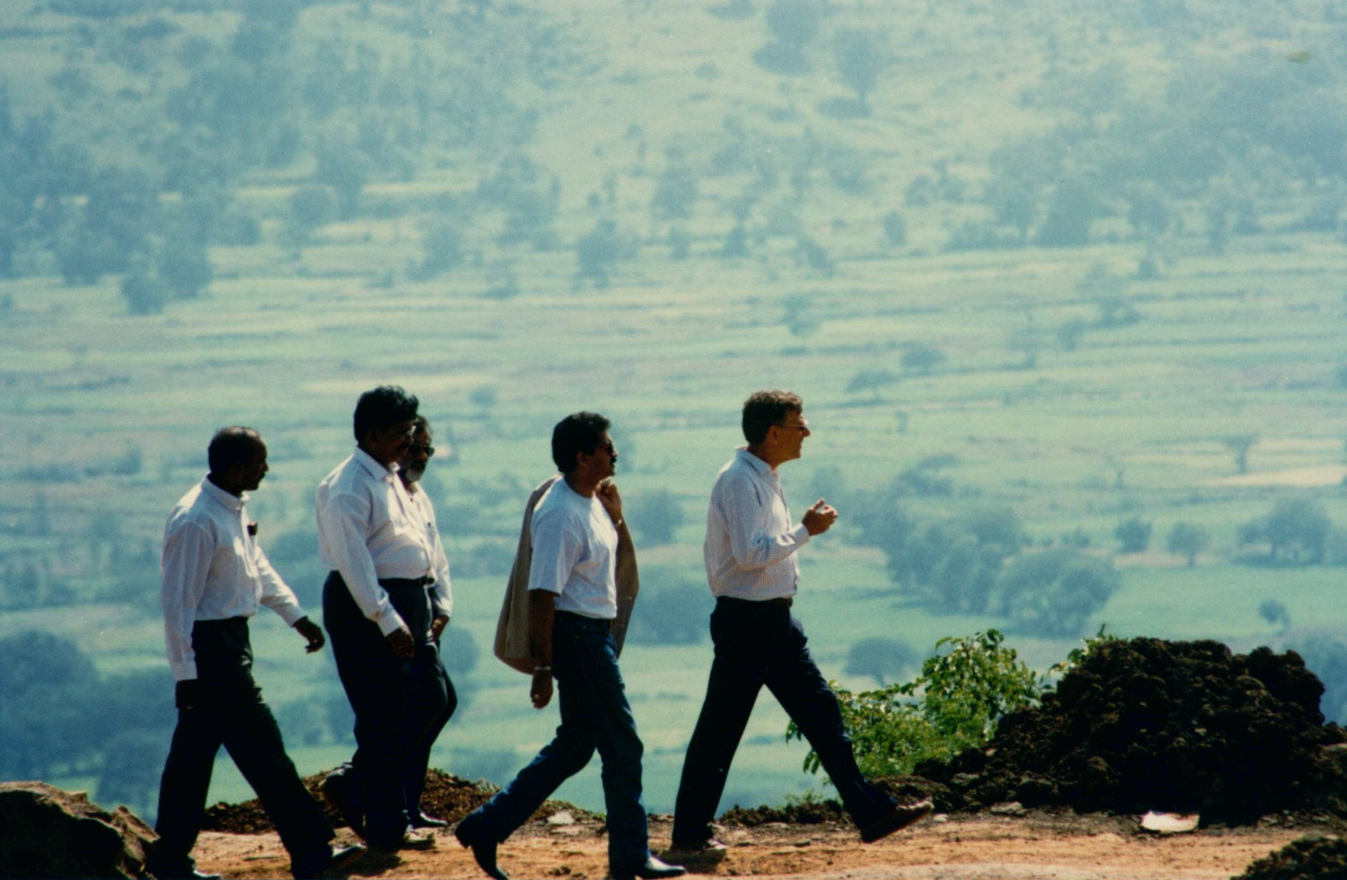 David Wilkinson during founding of UWC Mahindra College